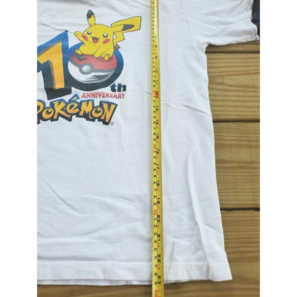 Pokemon Center 10th Anniversary Pikachu Shirt Youth Large Ringer Tee Nintendo - Picture 7 of 10